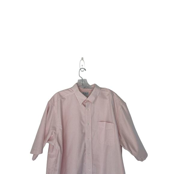 L.L. Bean Men's Striped Wrinkle Free Traditional Fit Button Down Shirt Size 17R - Picture 3 of 11